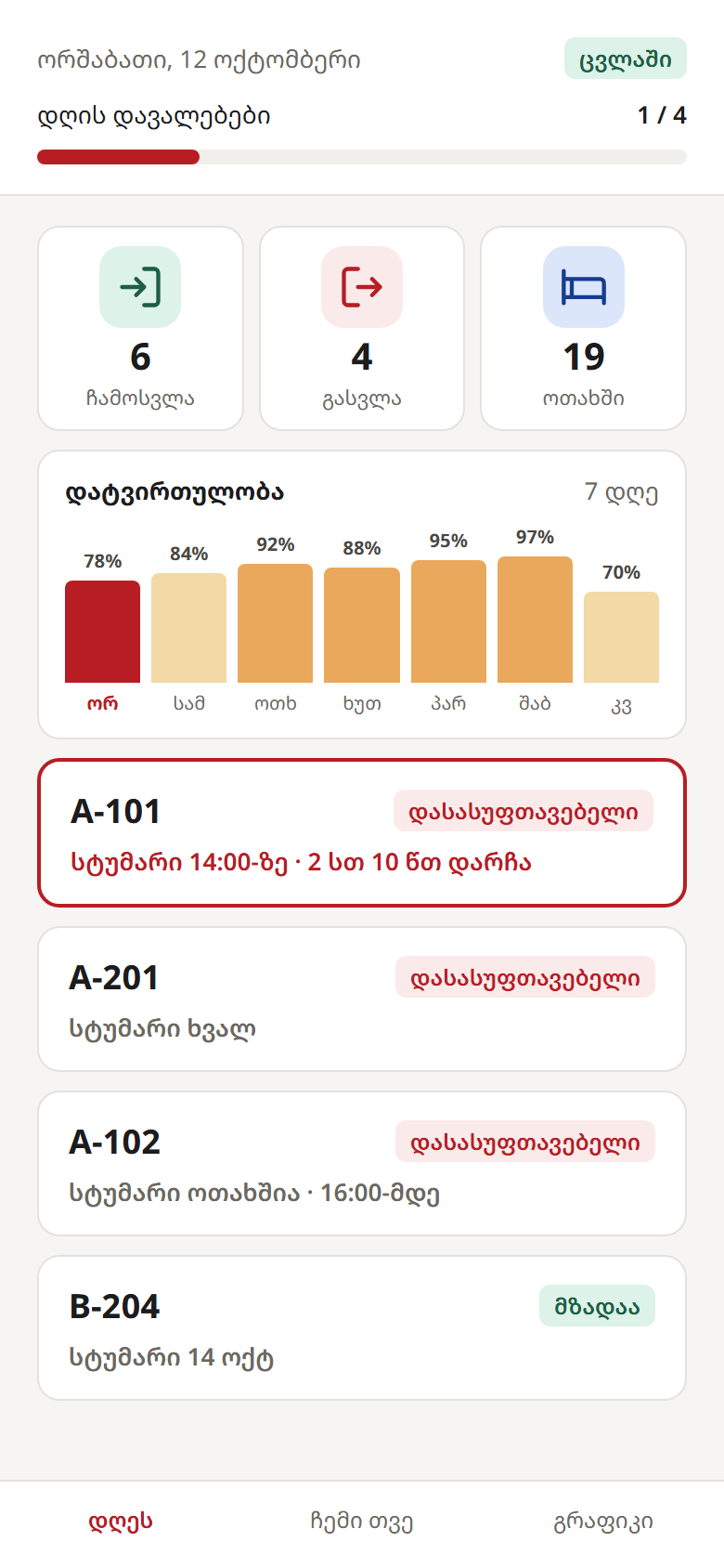Roomly — მობილური აპი